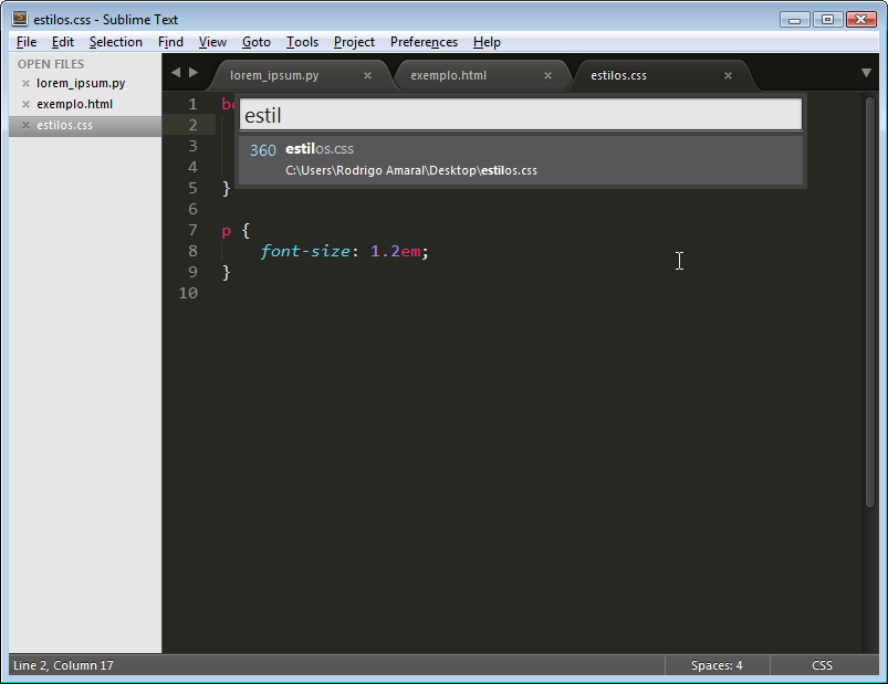 Goto Anything em ação