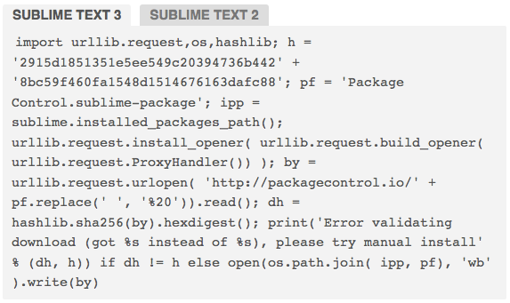 Script para instalação do Package Control no |ST| 3